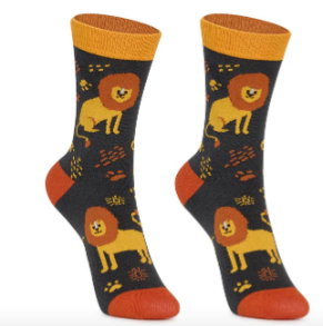 calcetines-animales-leon-nino